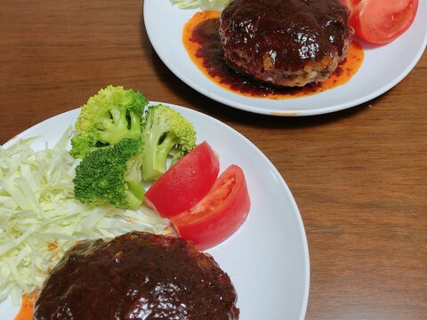 つなぎはお麩で！ジューシーハンバーグ